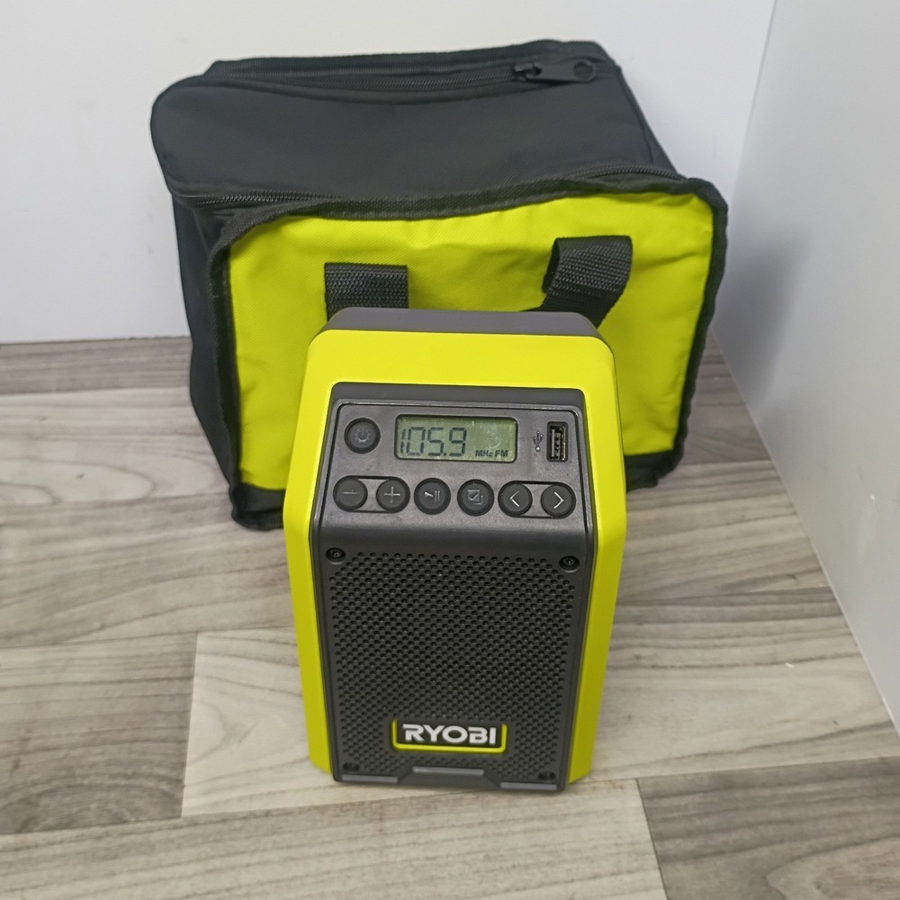 RYOBI 18V ONE+ Cordless Compact Radio with Bluetooth Tool Only PCL600
